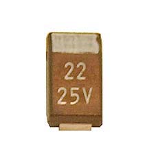 22μF 25V 10% SMD Case D