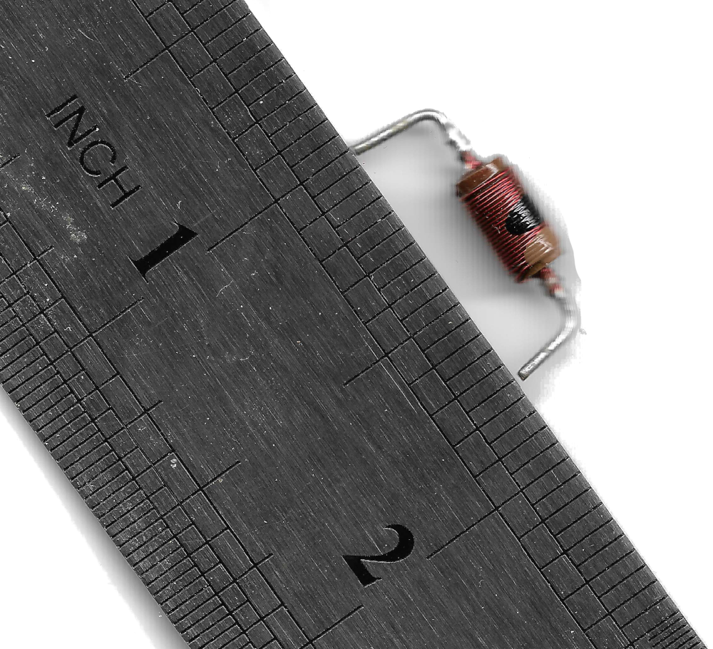 1μH 0.1Ω choke