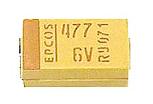 470μF 6.3V 20% Tantalum SMD Case D